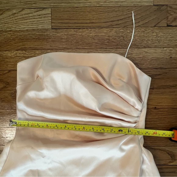 Michaelangelo Light Pink Satin Maxi Dress - Picture 7 of 12